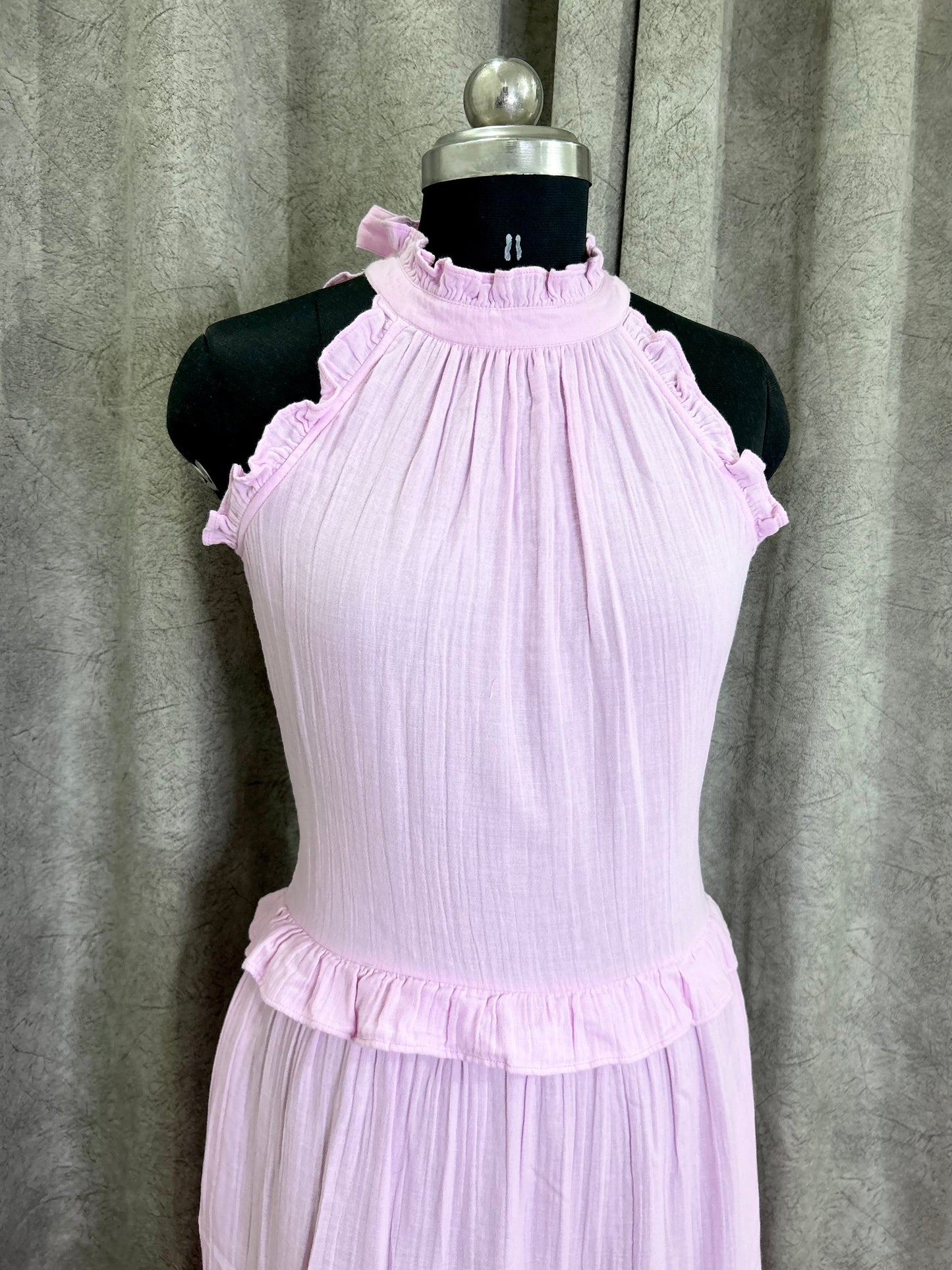 Cheesecloth Frill Dress (Have Pockets)