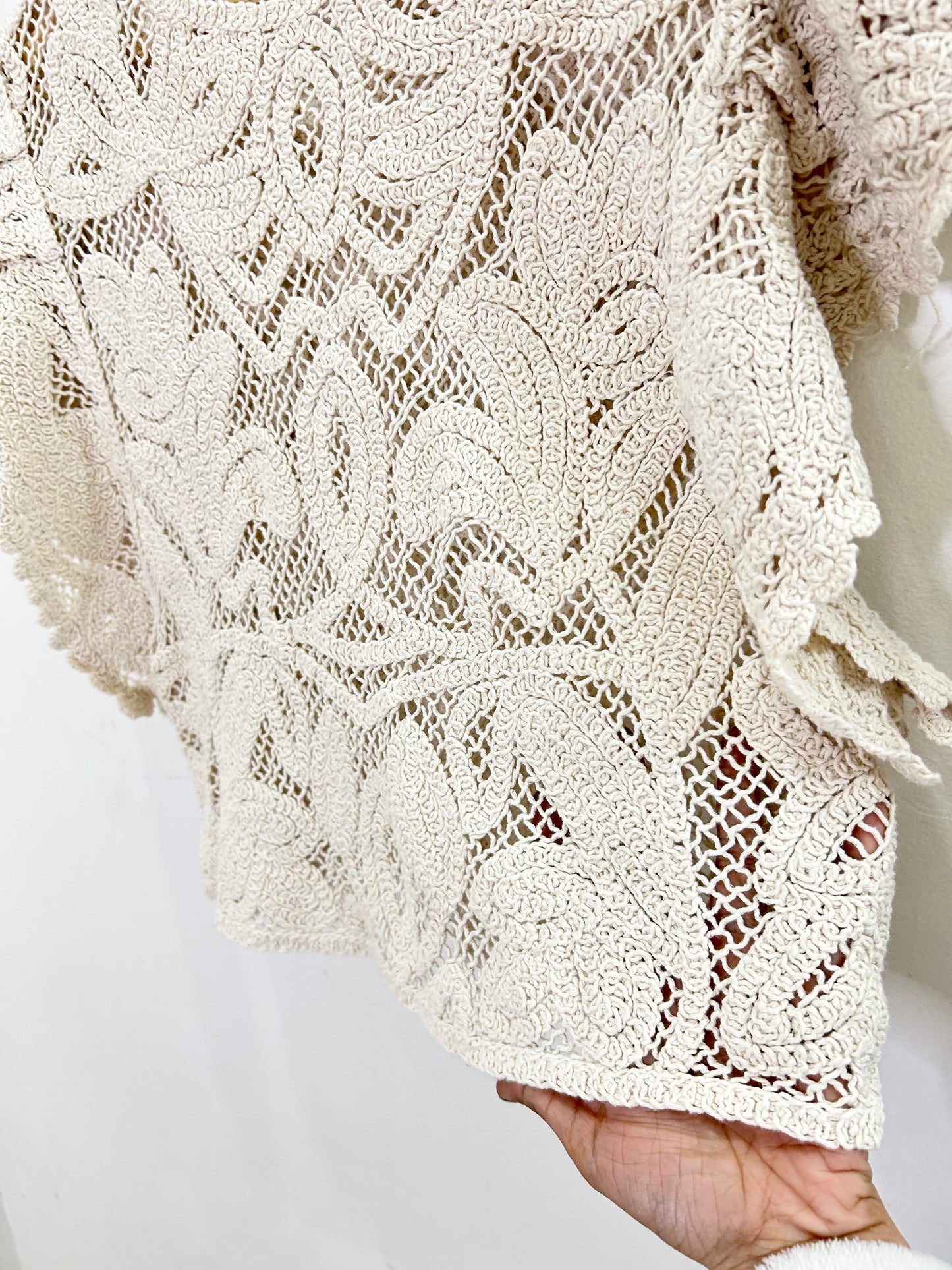 Crochet Butterfly Sleeves Top