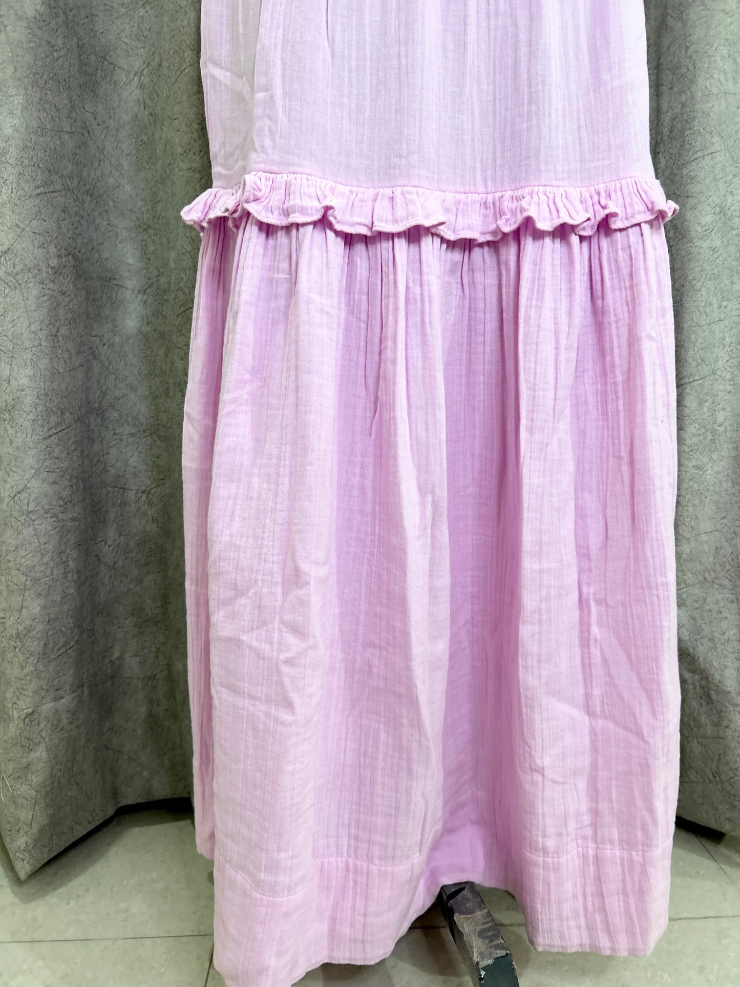 Cheesecloth Frill Dress (Have Pockets)