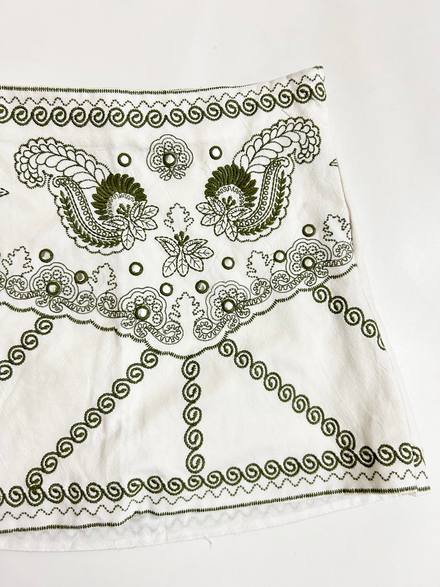 Cotton Embroidered Skirt