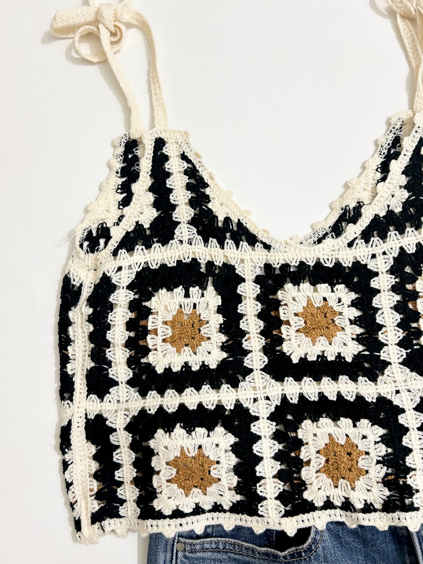 Granny Square Knot Top