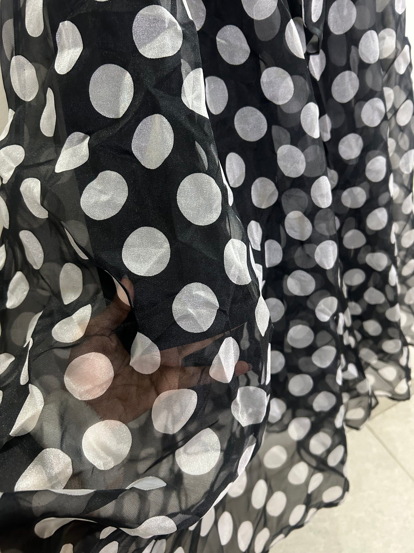 B&W Polka Dot Skirt