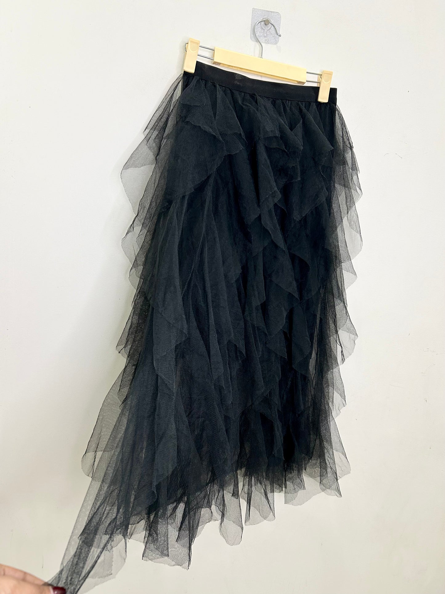 Ruffle Mesh Skirt