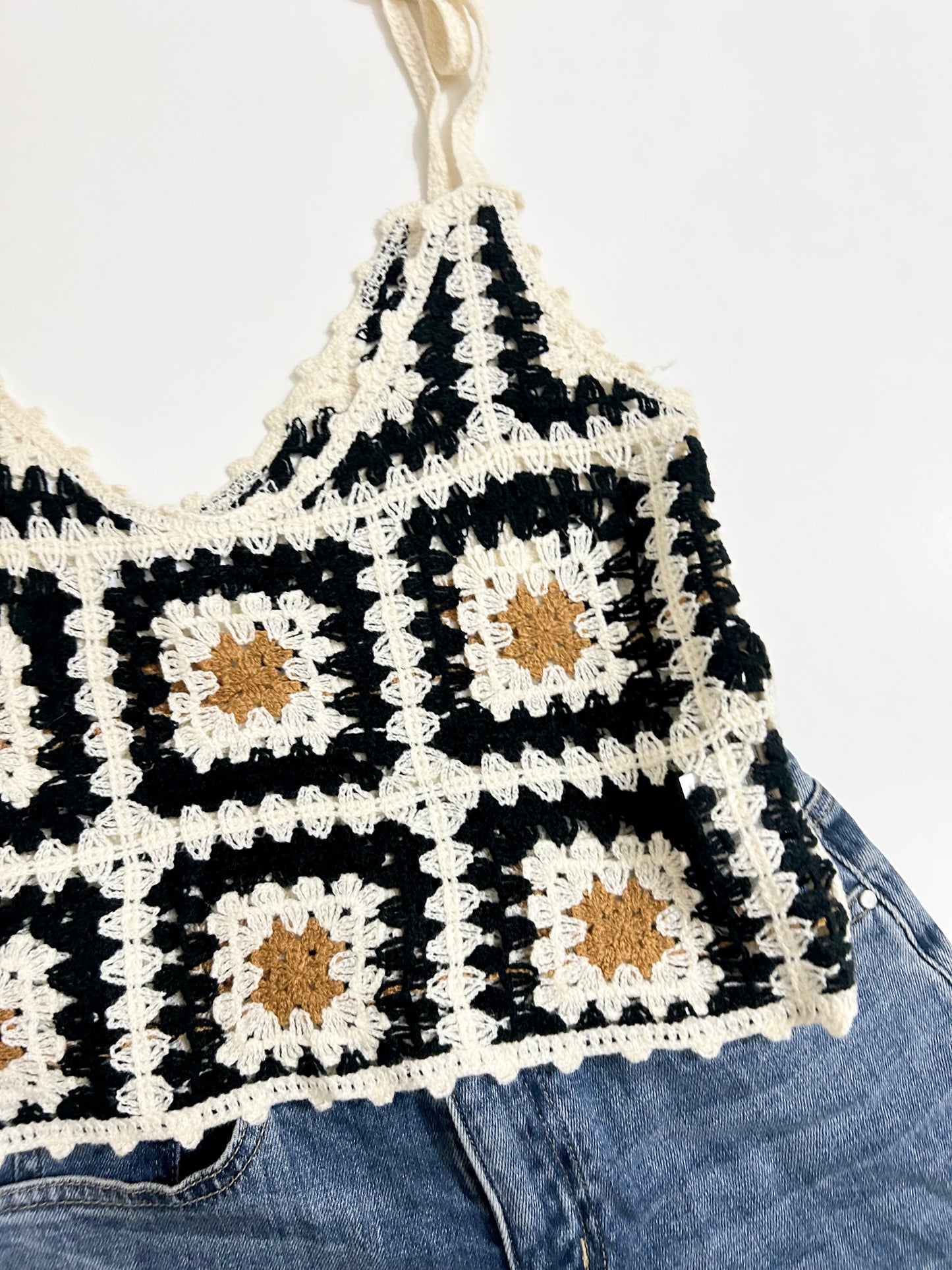 Granny Square Knot Top