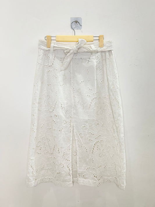 Front Knot Cotton Skirt