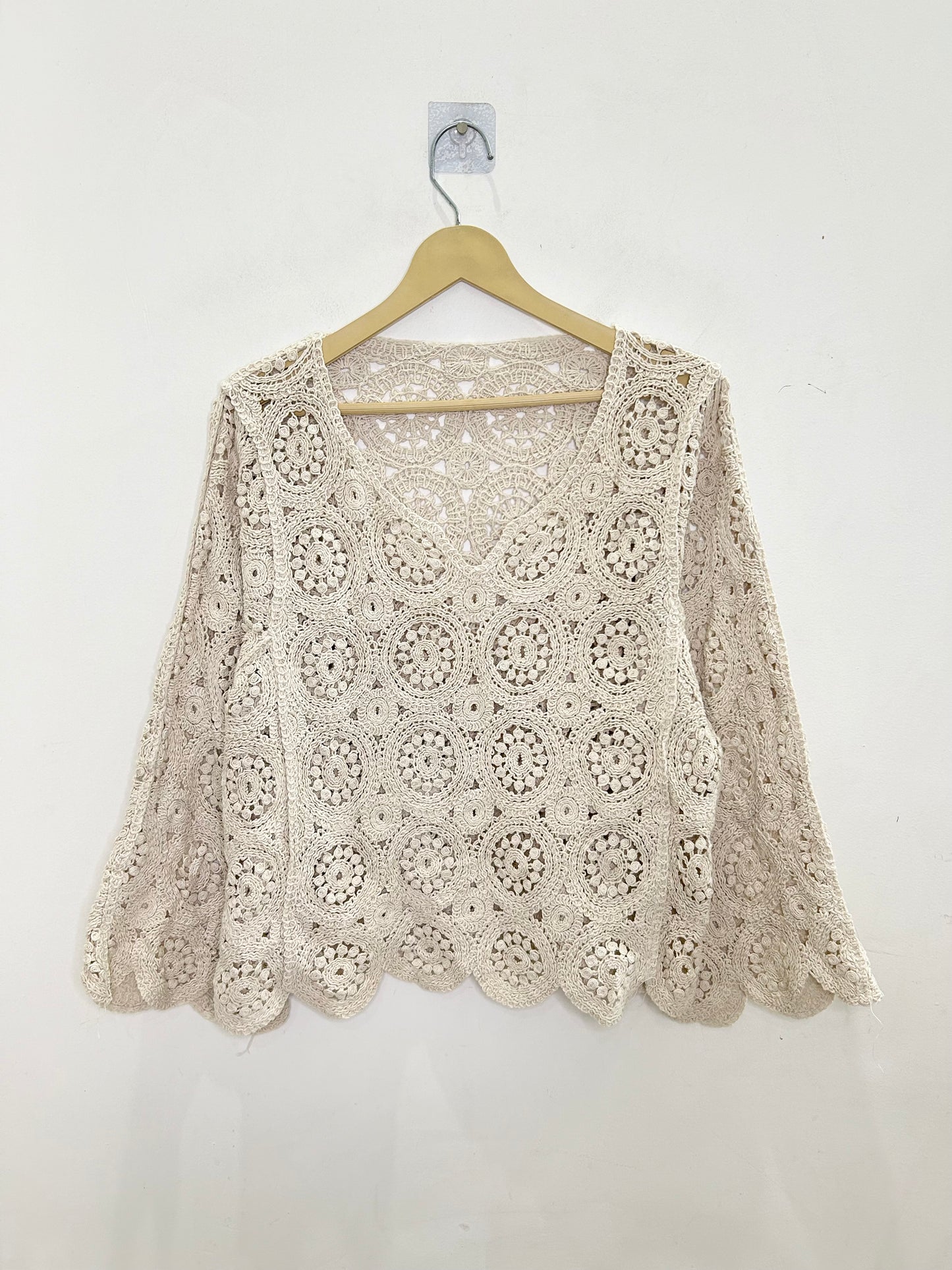 Crochet Beige Top