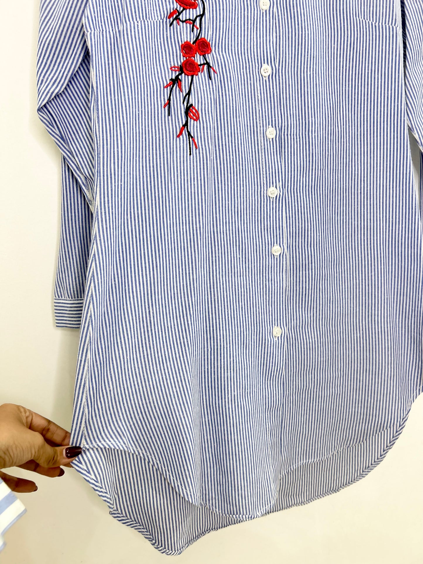 Cherry Blossom Striped Shirt