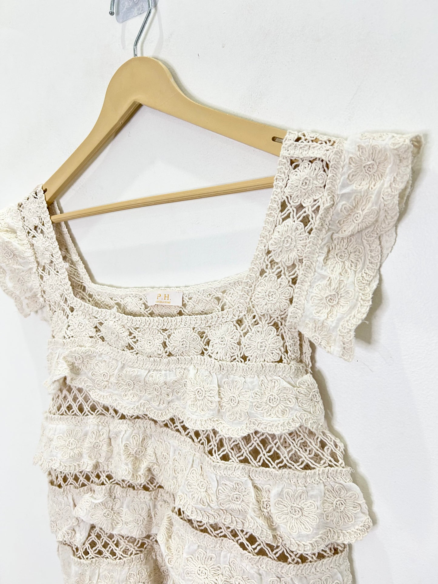 Crochet Beige Top