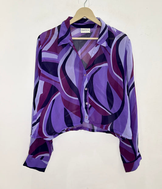 Purple Abstract Shirt