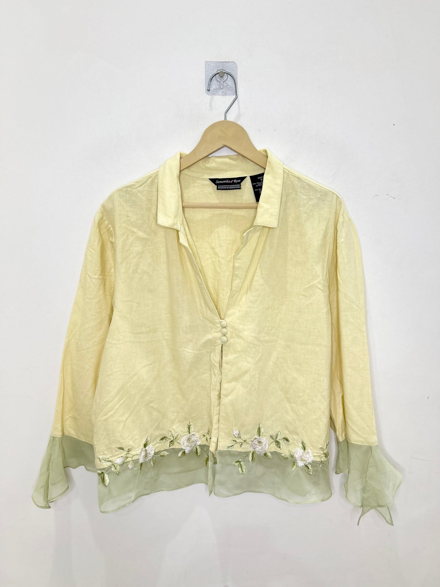 Yellow Green Vintage Shirt Top