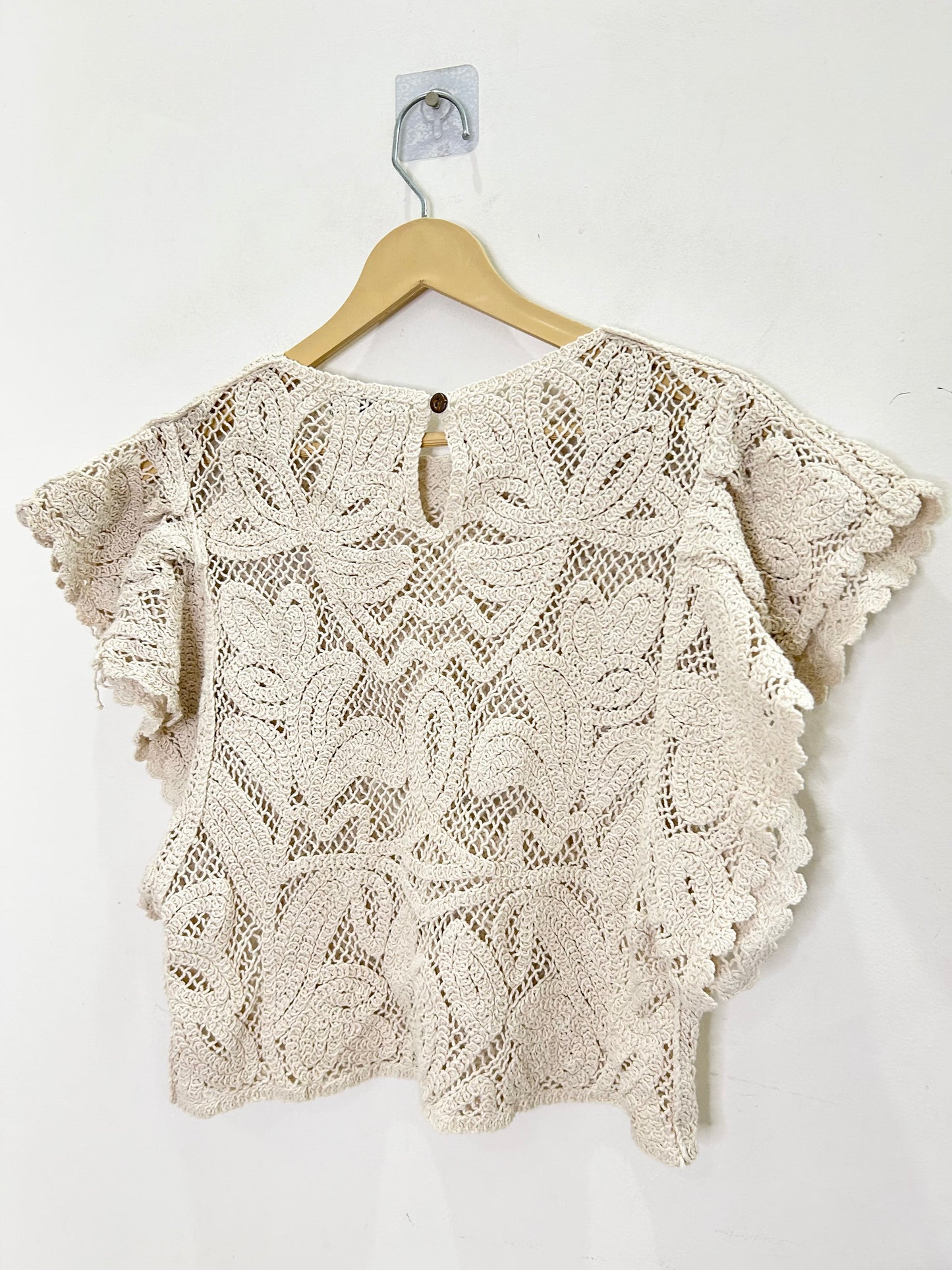 Crochet Butterfly Sleeves Top