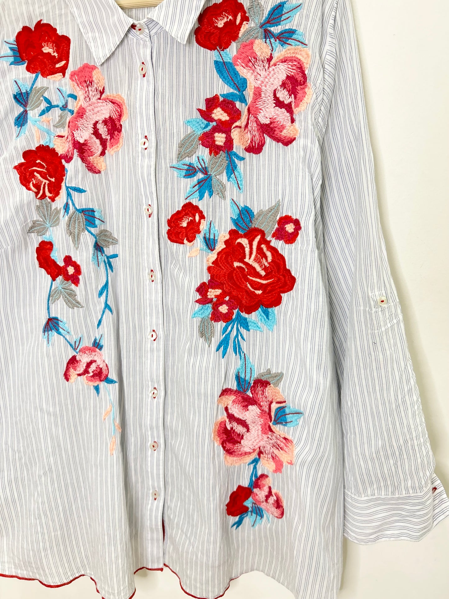 Floral Striped Shirt