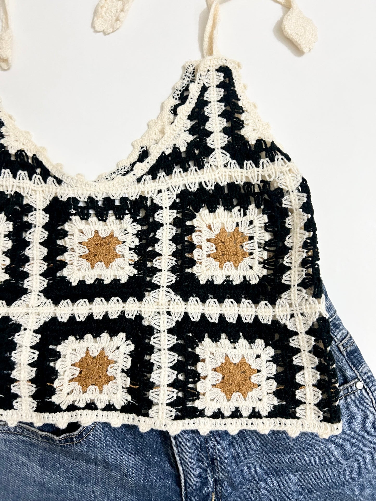 Granny Square Knot Top