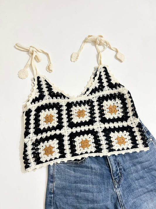 Granny Square Knot Top