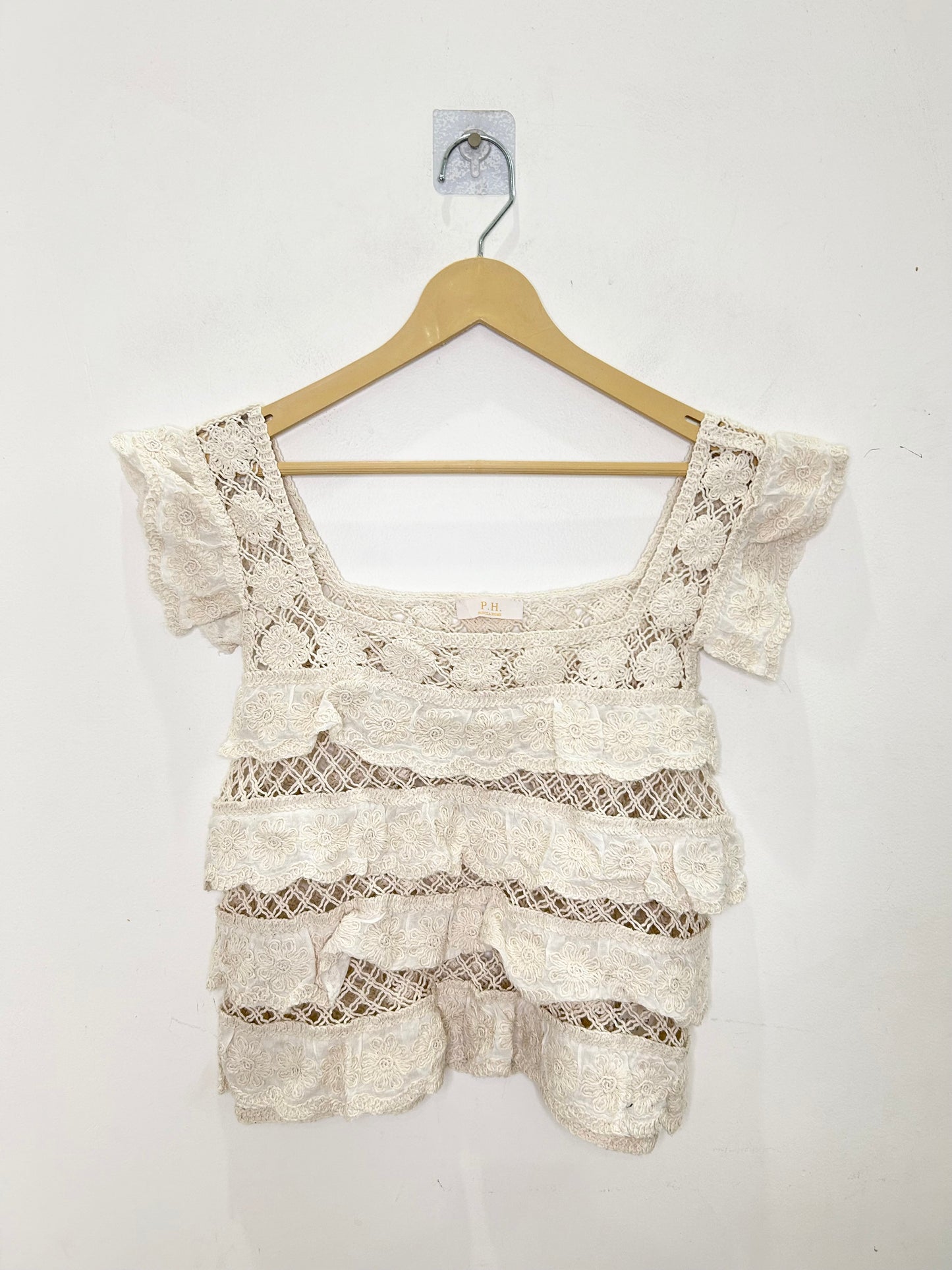 Crochet Beige Top