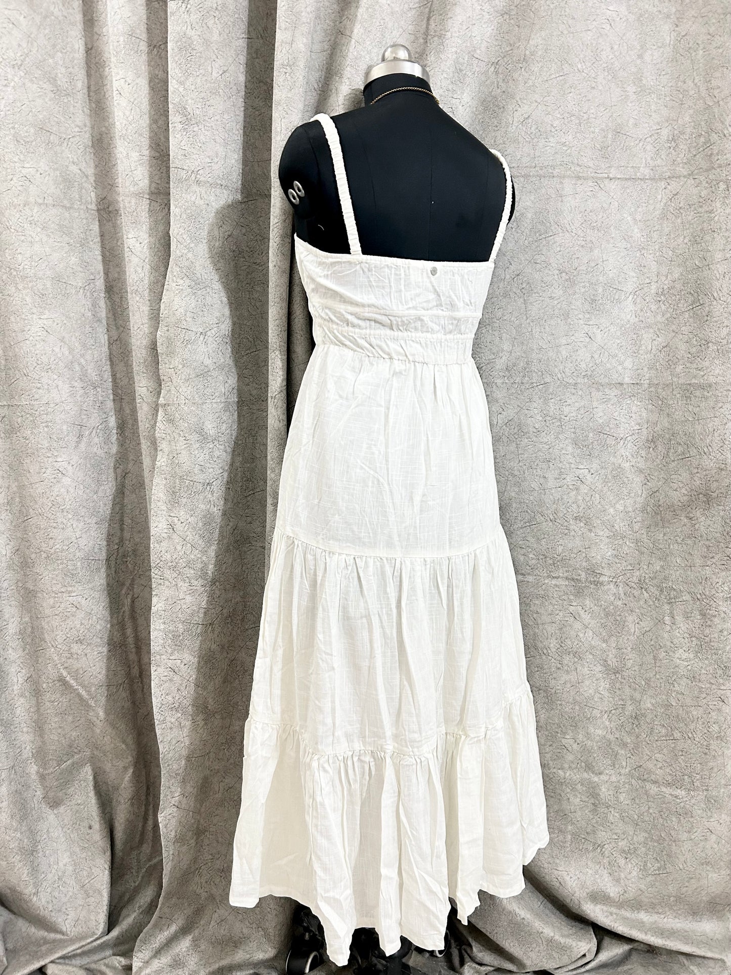 White Ruched Dresses