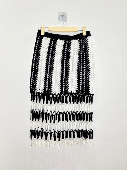 Crochet B&W Skirt