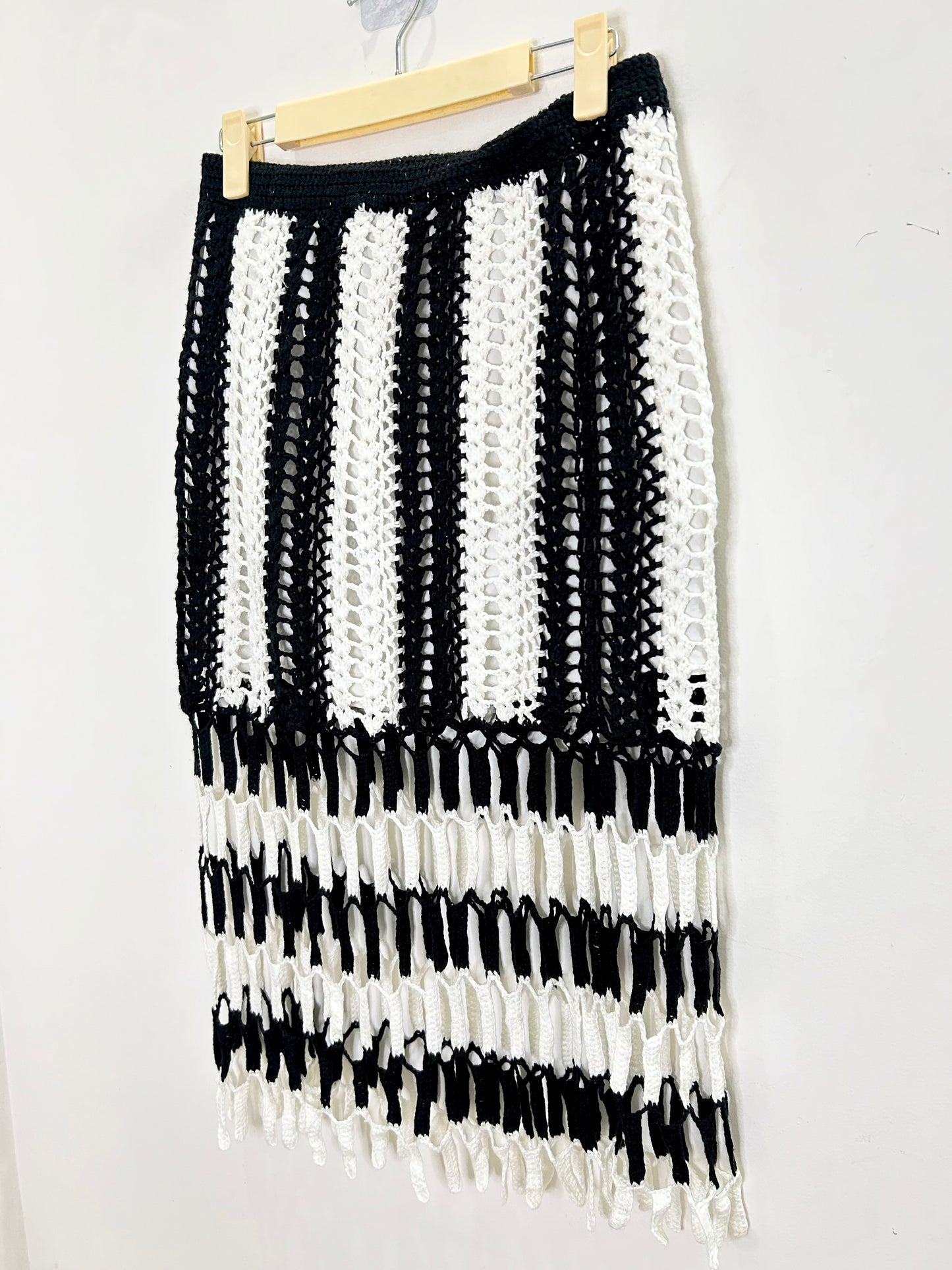 Crochet B&W Skirt