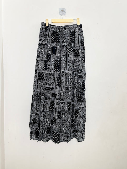 Paisley Print Skirt