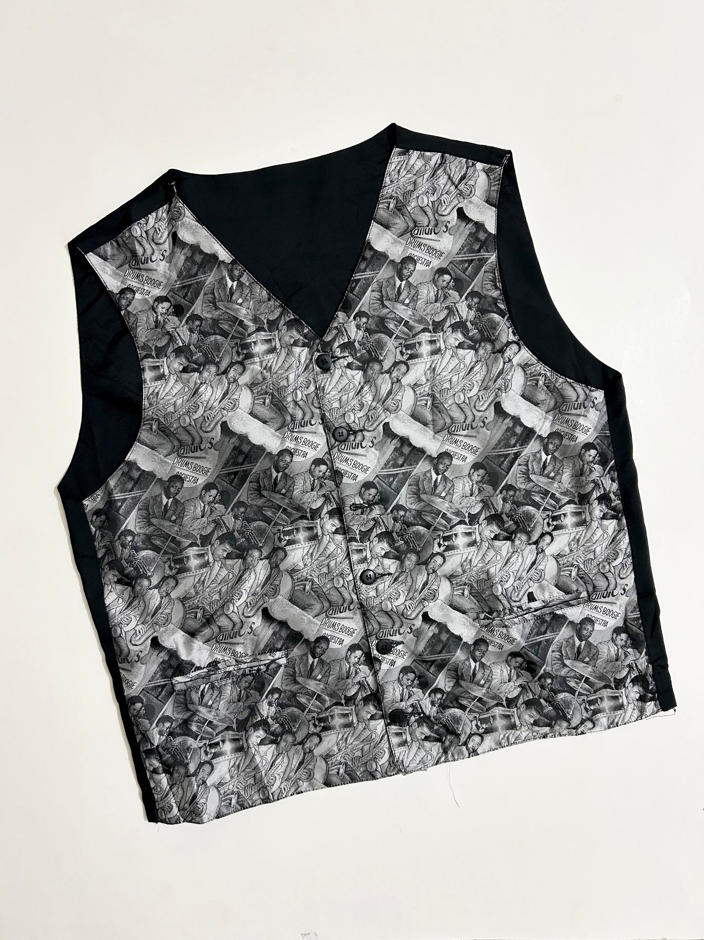 Vintage Drum B&W Vest