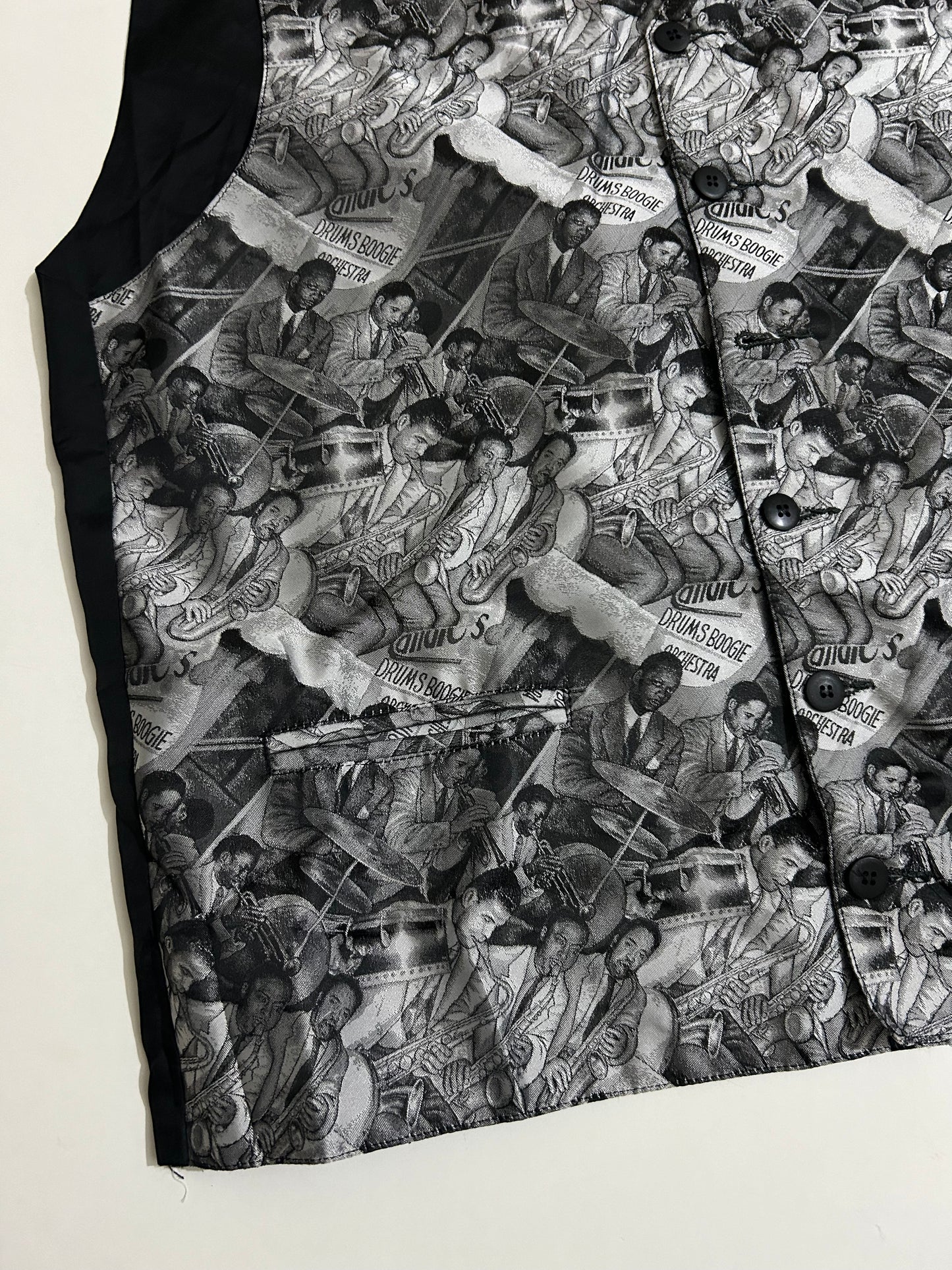 Vintage Drum B&W Vest