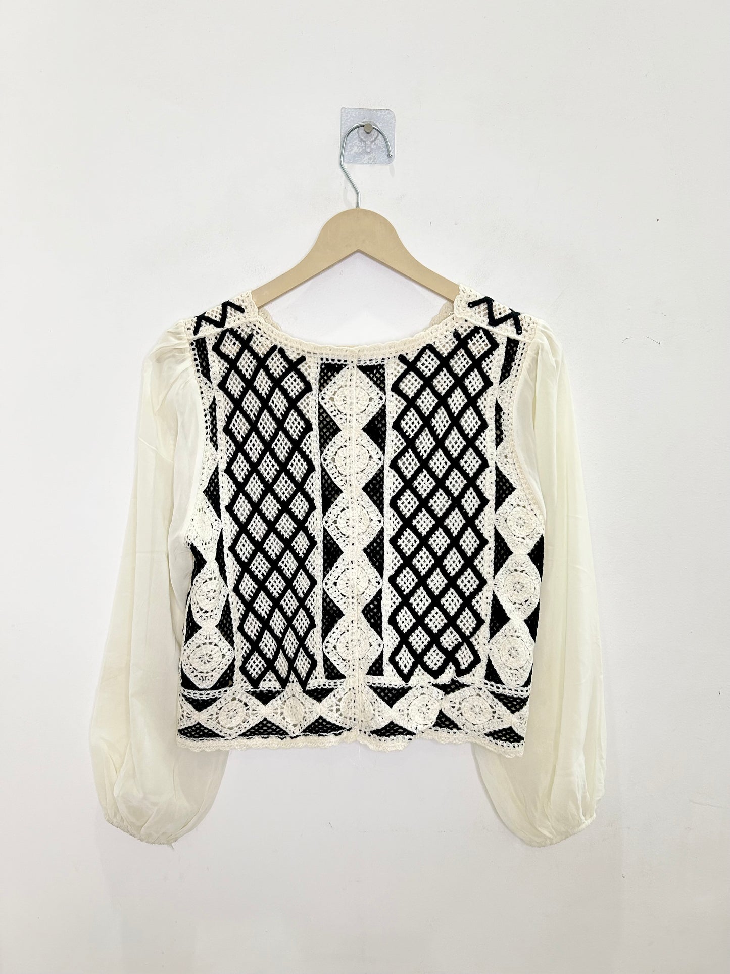 B&W Crochet Top