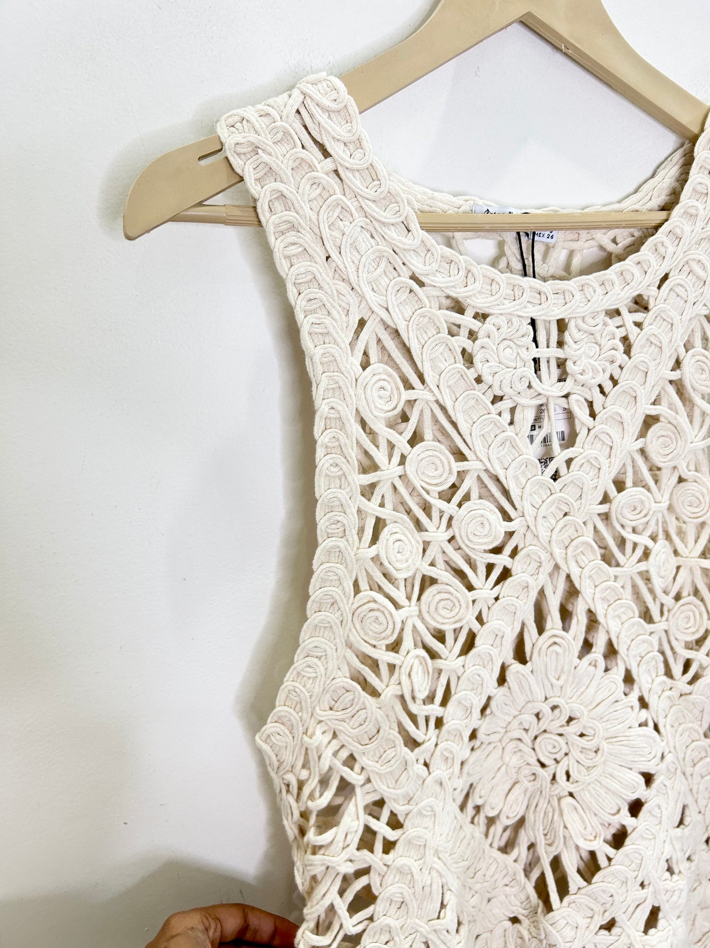 Beige Crochet Top