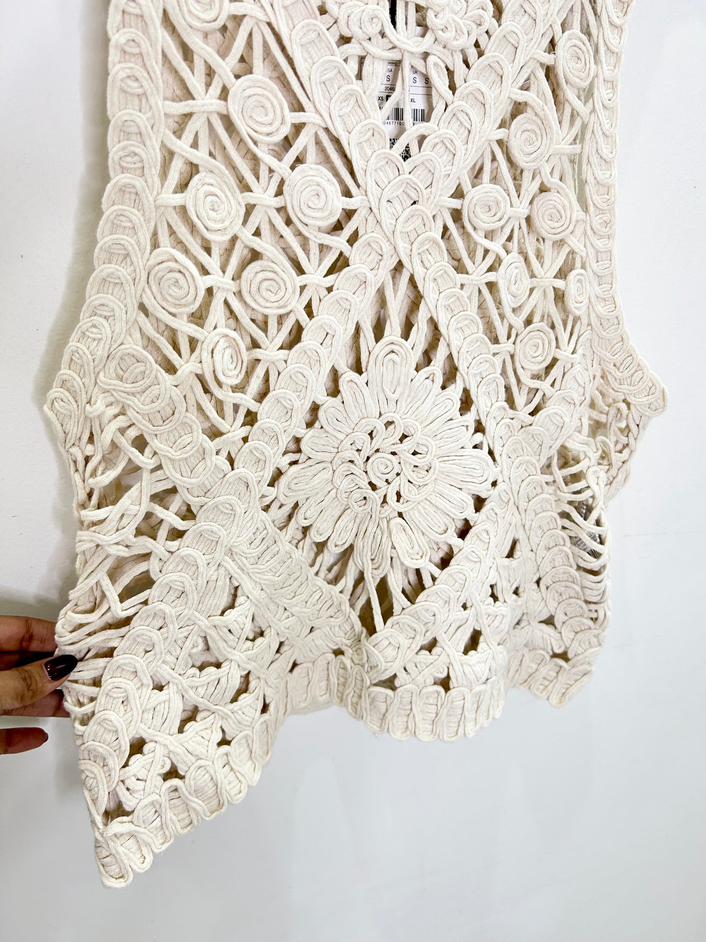 Beige Crochet Top