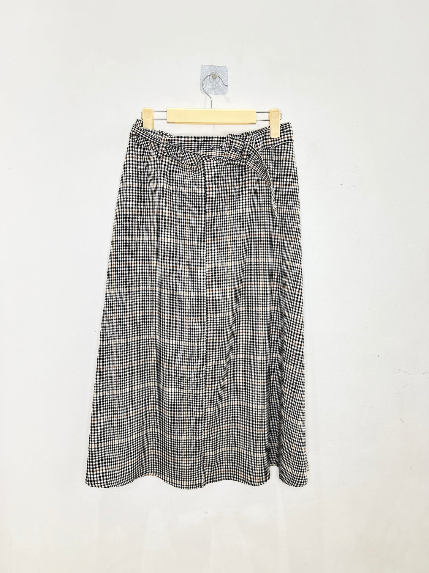 Geometric Skirt with Belt