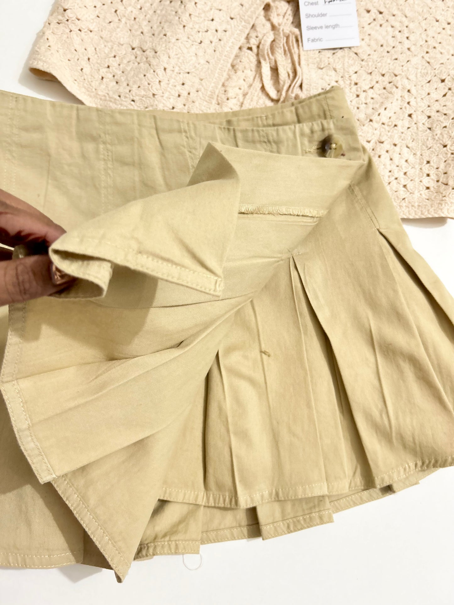 Beige Tennis Skort