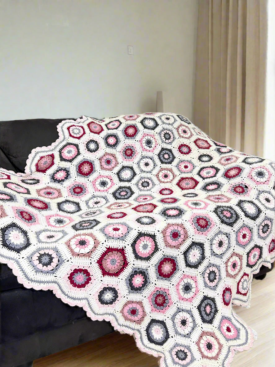 Hexagonal Crochet Throw