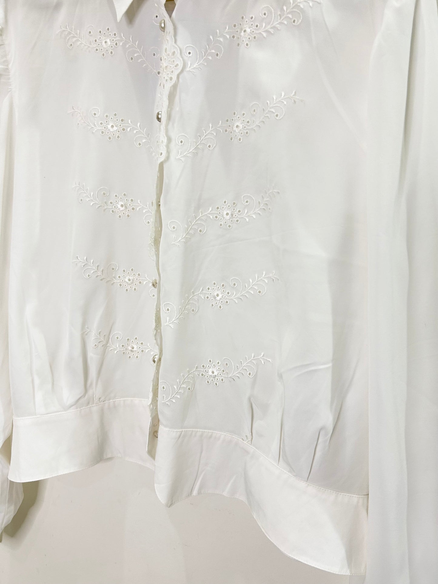 Embroidered Shirt White