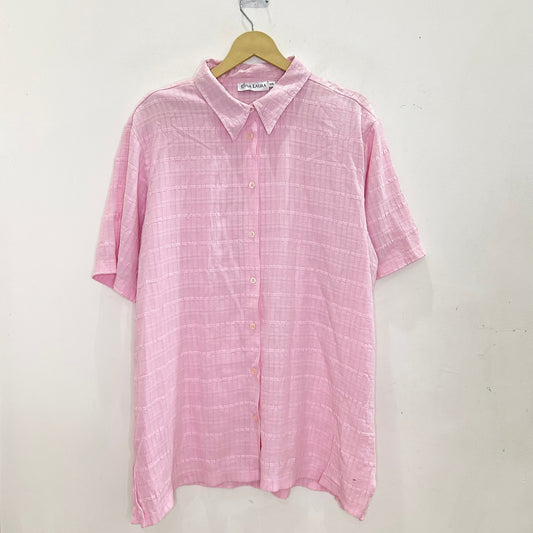 Pastel Pink Textured Shirt