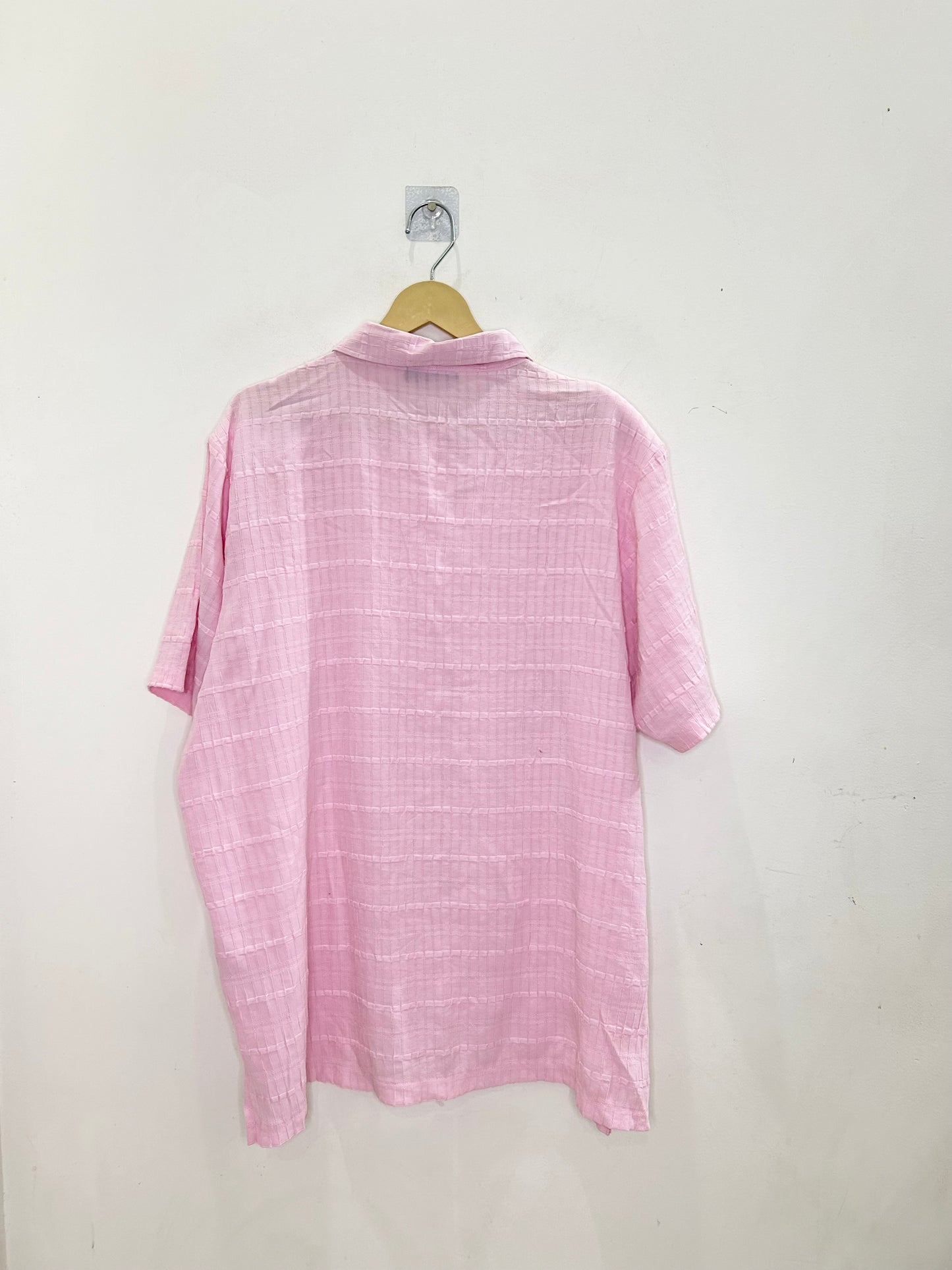 Pastel Pink Textured Shirt