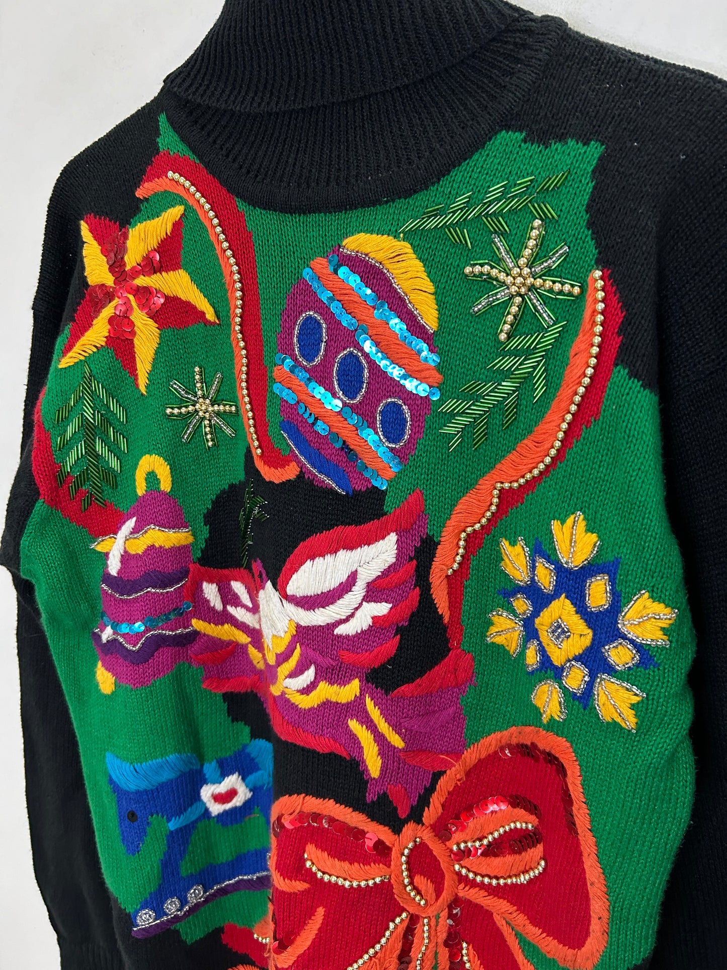 Embellishment Bird Bow Sweater