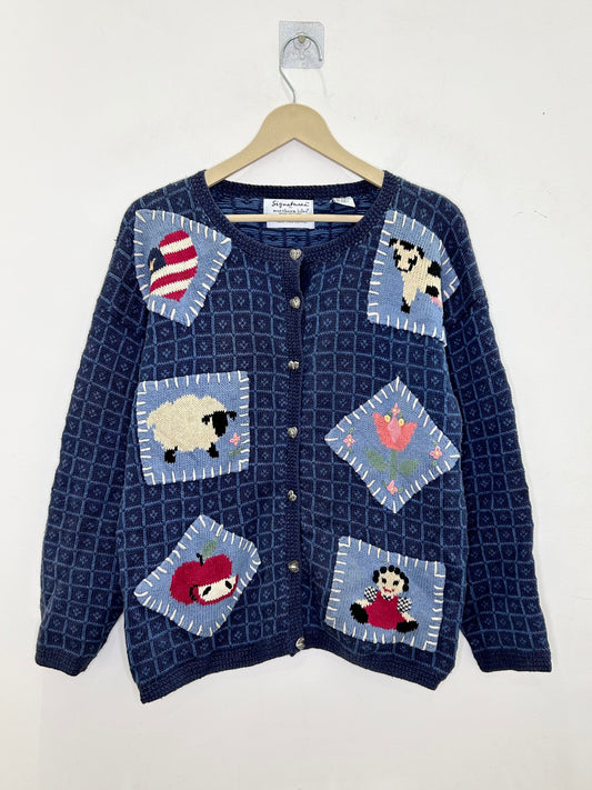 Vintage Farm Animal Cardigan