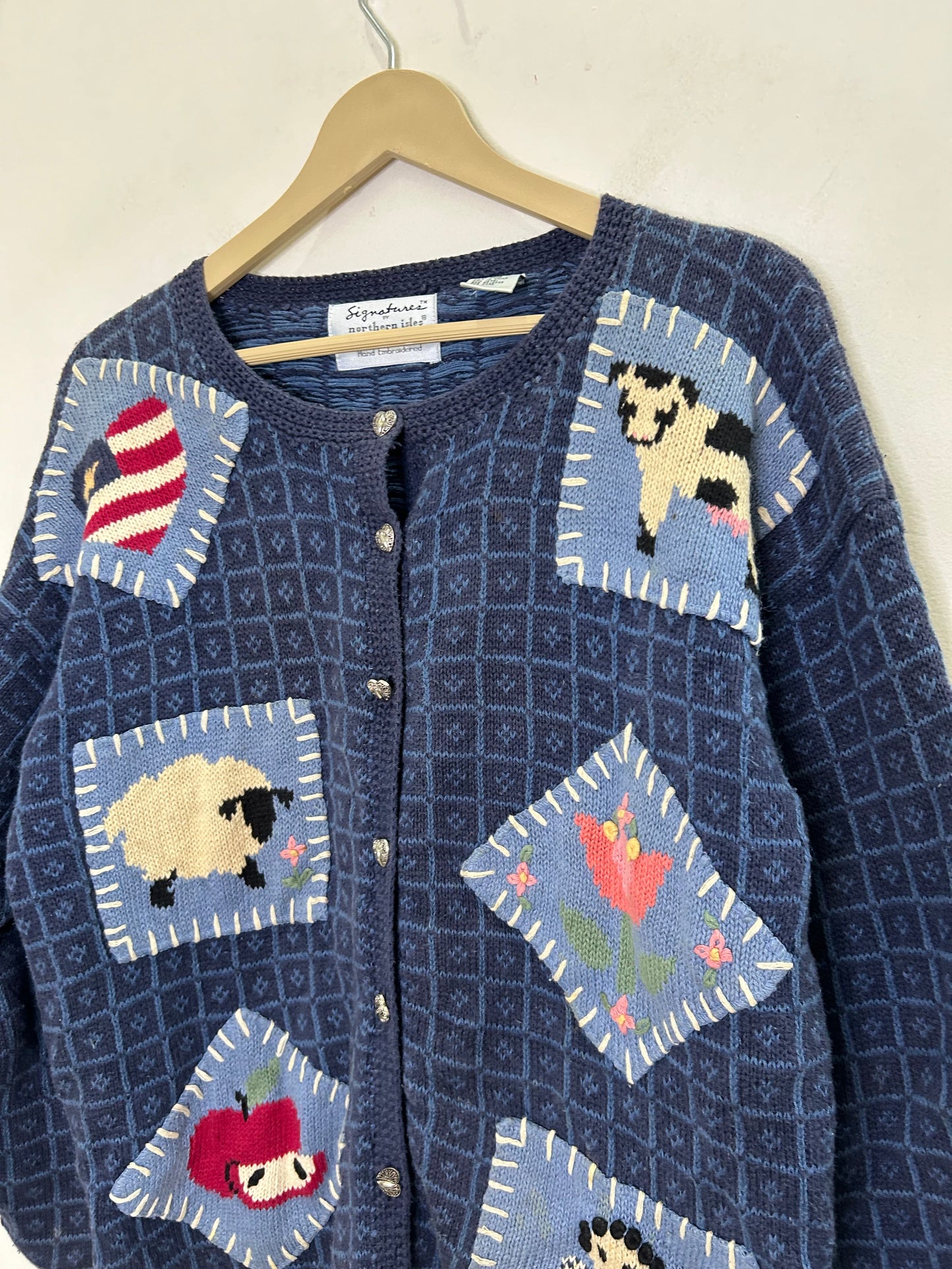 Vintage Farm Animal Cardigan