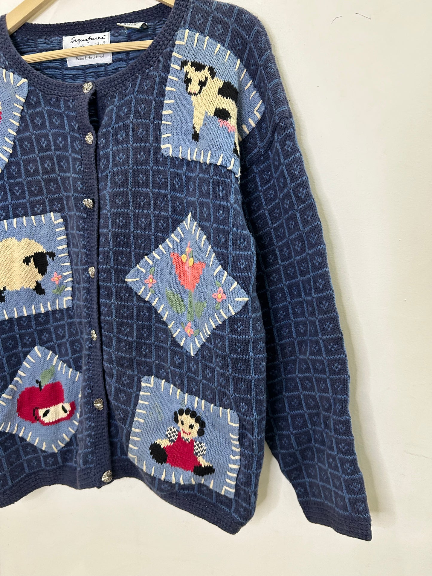 Vintage Farm Animal Cardigan