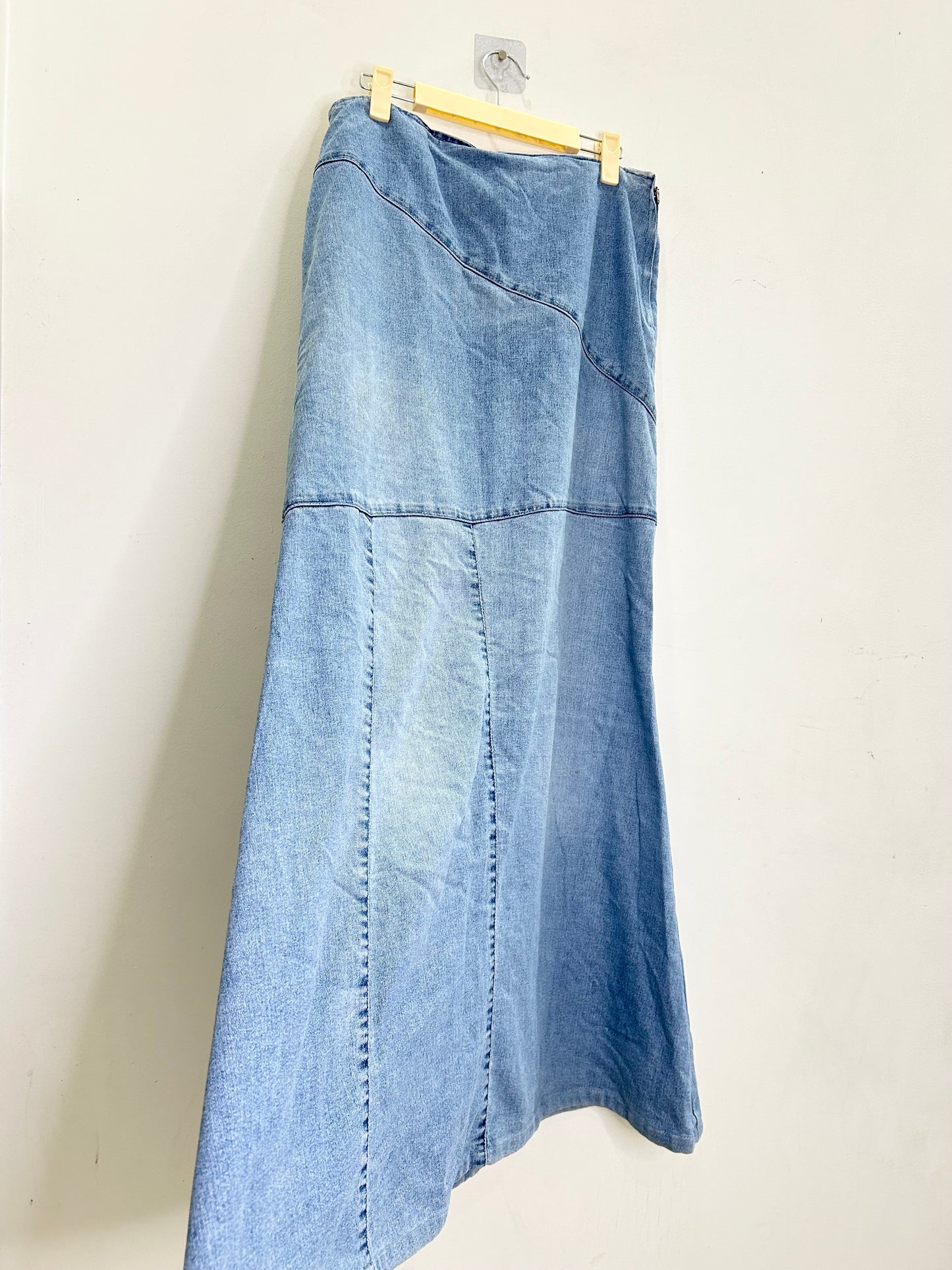 Denim Criss Cross Skirt