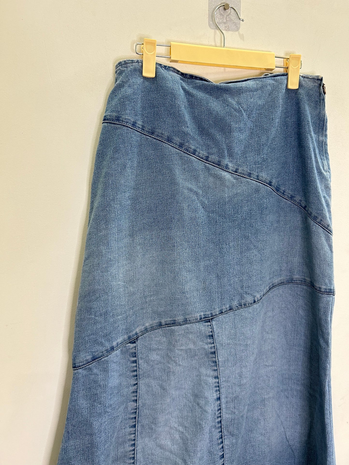 Denim Criss Cross Skirt