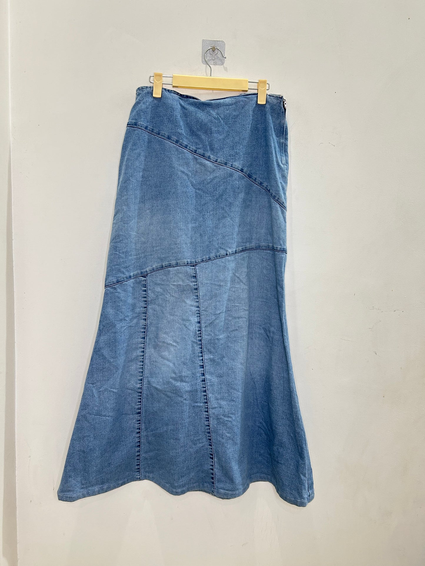 Denim Criss Cross Skirt