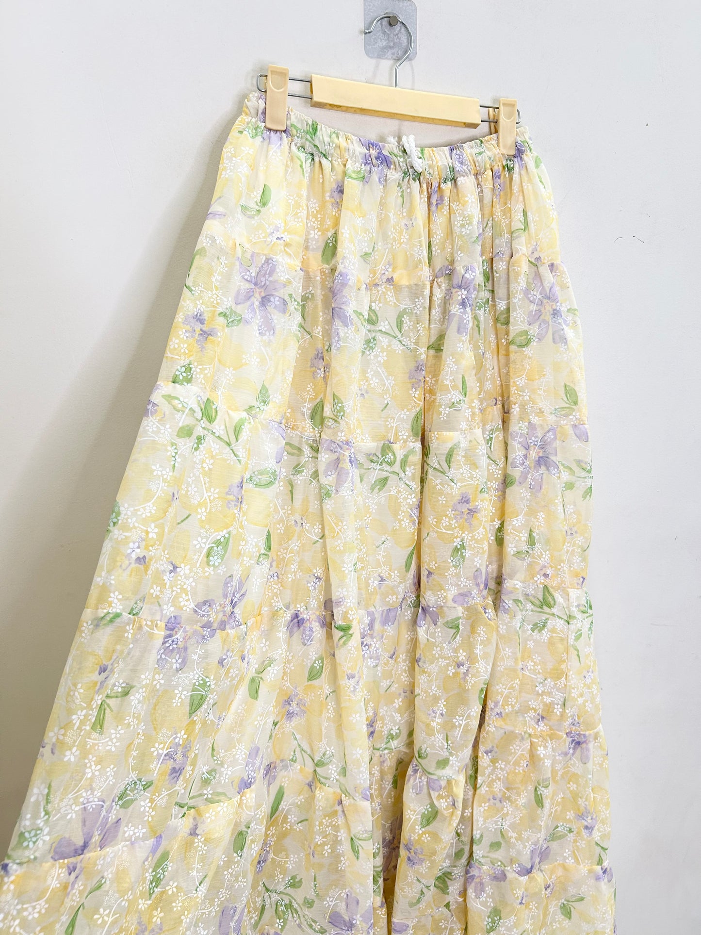 Yellow Floral Skirt