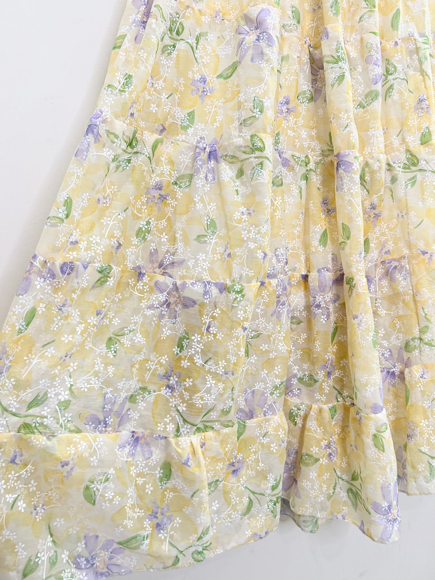 Yellow Floral Skirt