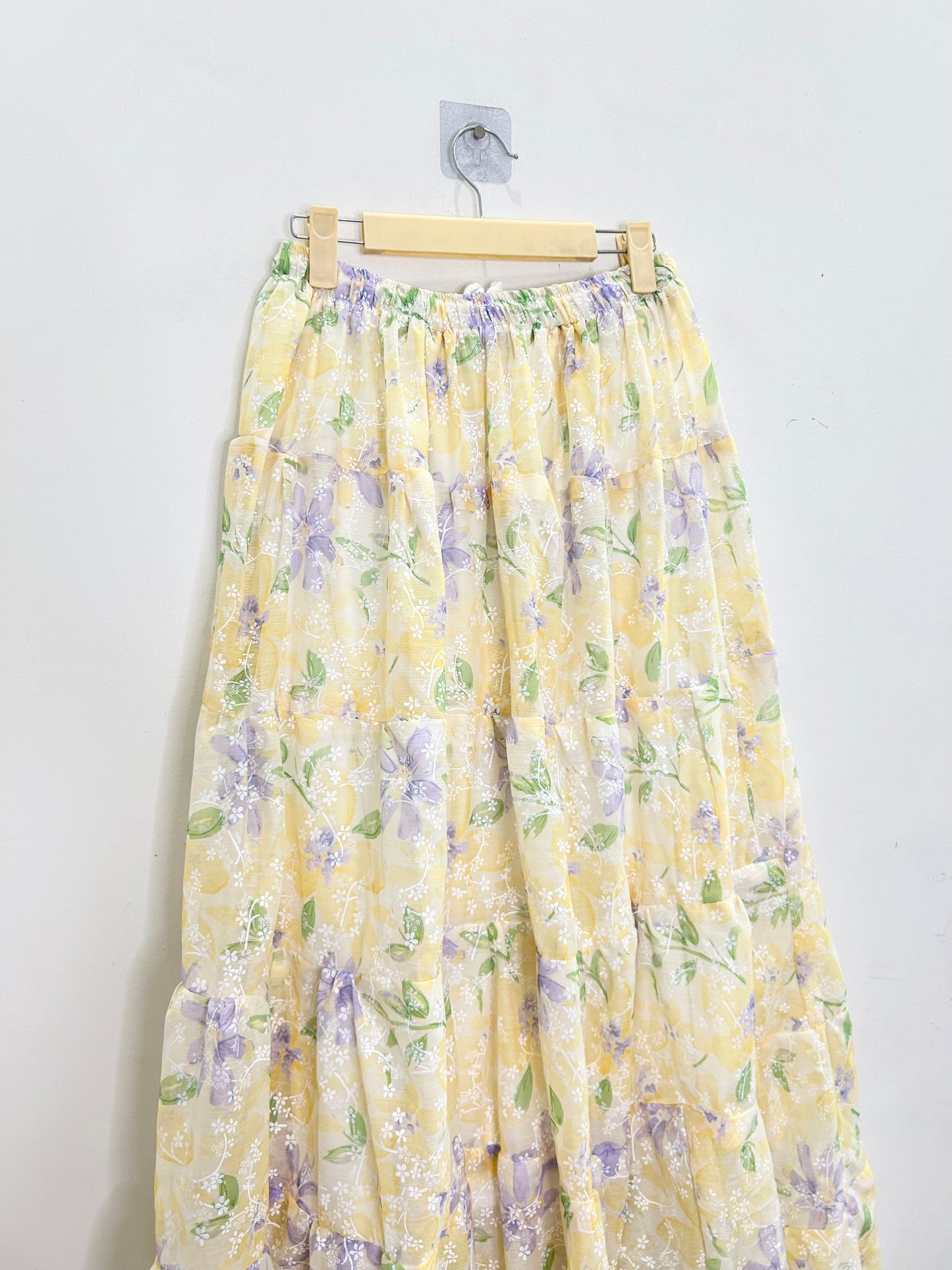 Yellow Floral Skirt