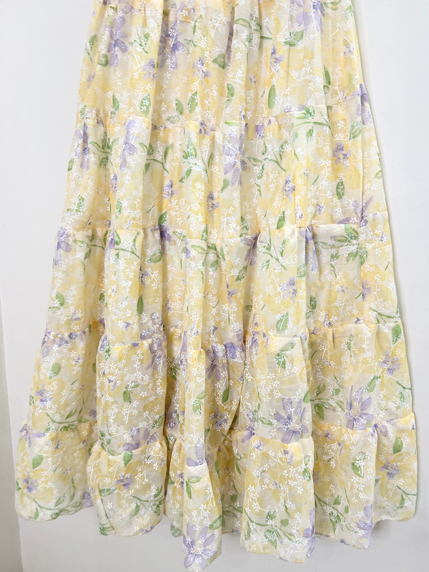 Yellow Floral Skirt