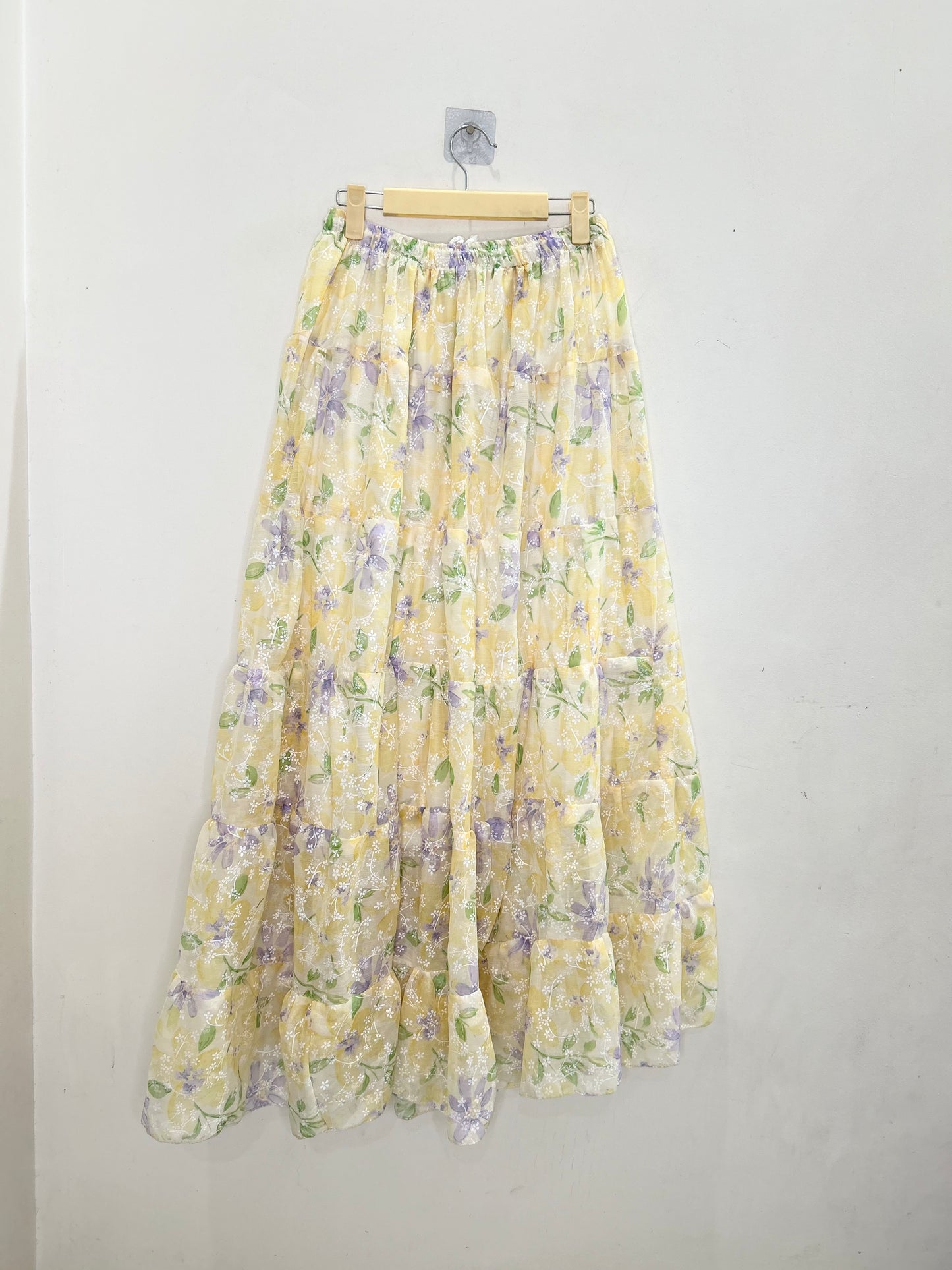 Yellow Floral Skirt