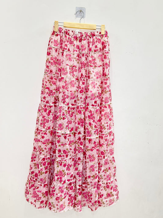 Mini Floral Print Skirt